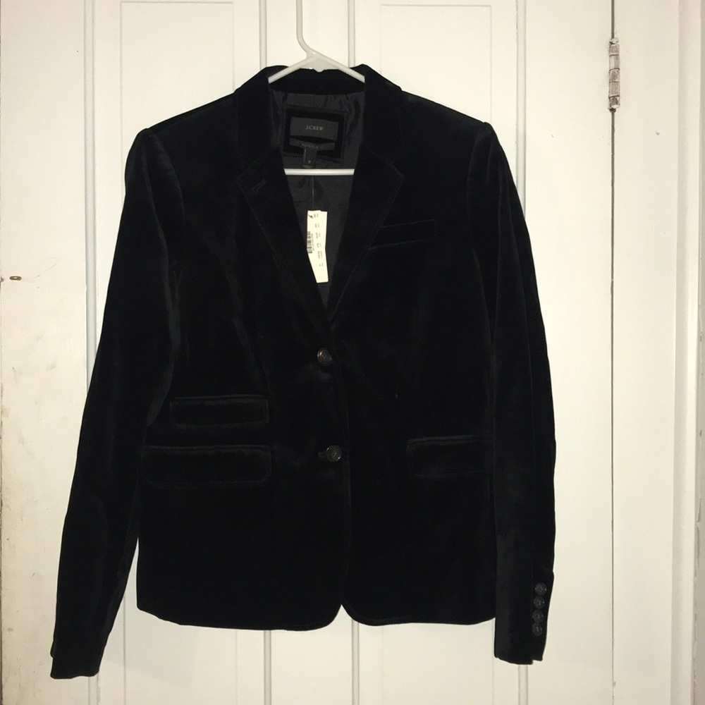 J.CREW Schoolboy Blazer Black Velvet